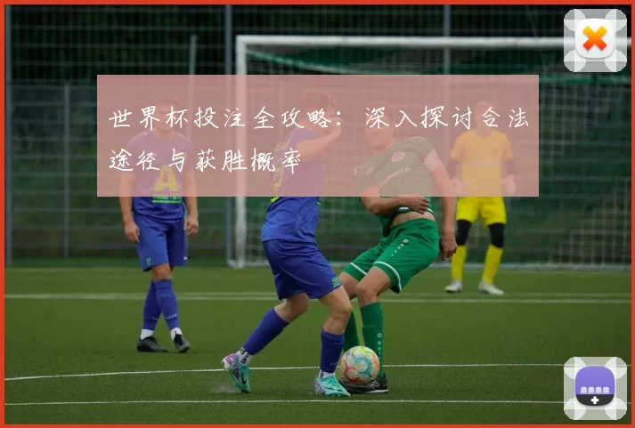 世界杯投注全攻略：深入探讨合法途径与获胜概率